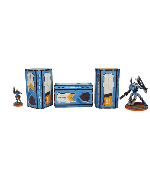 Micro Art Studio - District 5 Containers (3) (Pre-painted) (blue)