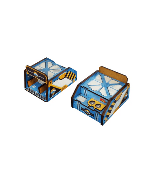 Micro Art Studio - District 5 Subway Entrance (2) PREPAINTED (blue) - Pre-Order
