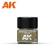 AK Interactive Real Colors - Acrylic Lacquer Paint 10ml bottle - Marinegrau  Navy Grey