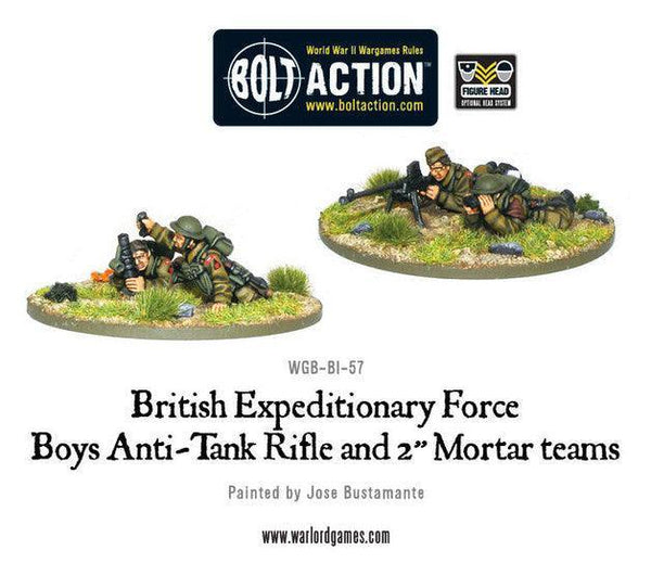 Early War British Anti-Tank Rifle Team & 2" Mortar - Gap Games