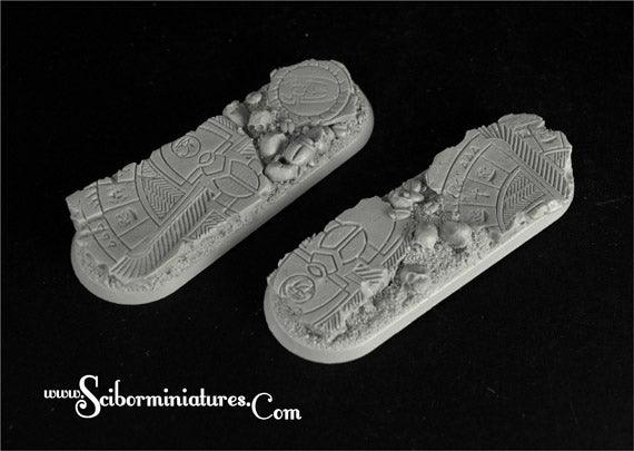 Egyptian Ruins 25 mm/65 mm round bases (2) 2nd edition - Gap Games