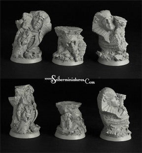 Egyptian Ruins 32mm round bases set2 (3) - Gap Games