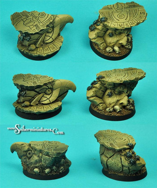 Egyptian Ruins 40 mm round bases set2 (2) 2nd edition - Gap Games