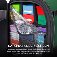 Enhance Tabletop Collector's Card Storage Backpack - Green - Gap Games