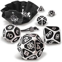 ENHANCE Tabletop Collectors Edition 7pc Metal RPG Dice Set Black - Pre-Order - Gap Games