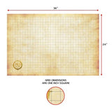 Enhance Tabletop - RPG Grid Mat Campaign Kit Parchment