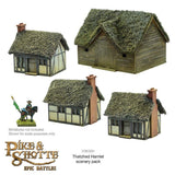 Epic Battles: Pike & Shotte Thirty Years War Thatched Hamlet Scenery Pack - Gap Games