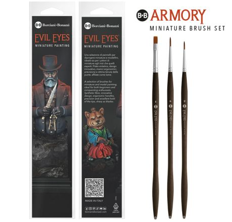Borciani Bonazzi: Evil Eyes - Armory Kit - Miniature Brush Set