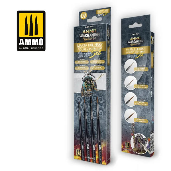 Ammo Wargaming Universe-Marta Kolinsky Figures Premium Brush Set