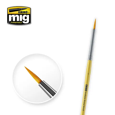 Ammo by MIG - Brushes - 1 Synthetic Round Brush