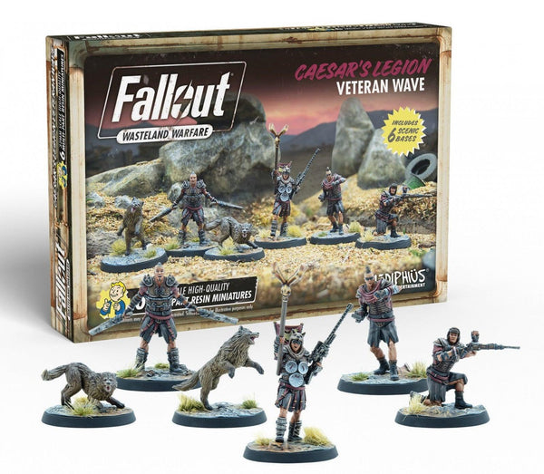 Fallout Wasteland Warfare Miniatures - Casesars Legion Veteran Wave - Gap Games