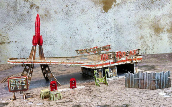 Fallout Wasteland Warfare Red Rocket Scenic Set - Gap Games