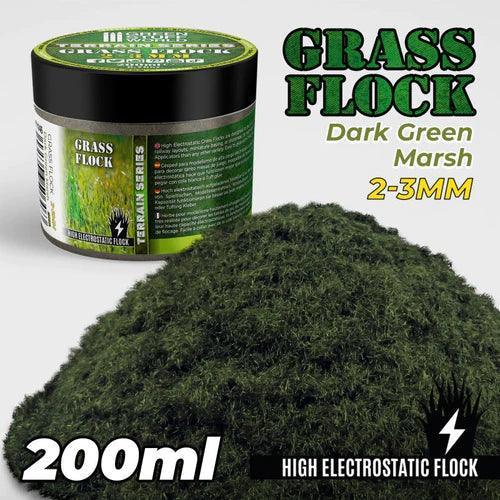 Flock 2-3mm 200ml - Dark Green Marsh - Gap Games