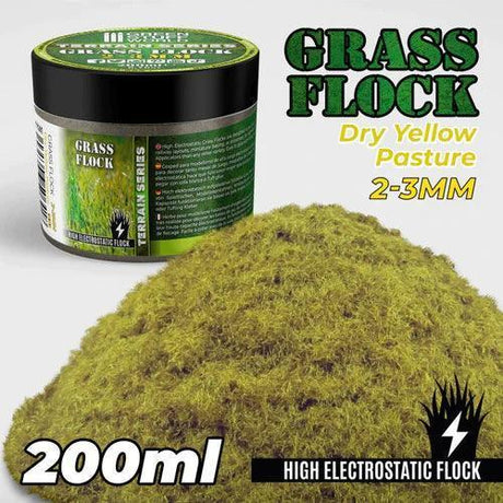 Flock 2-3mm 200ml - Dry Yellow Pasture - Gap Games