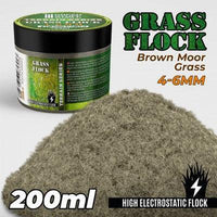 Flock 4-6mm 200ml - Brown Moor Grass - Gap Games