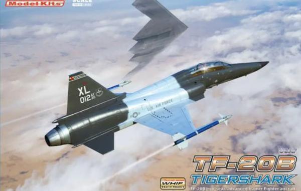 Freedom Models 1/48 TF-20B Tiger Shark Adv trainer, USAF WHIF Fantasy Plastic Model Kit - Gap Games