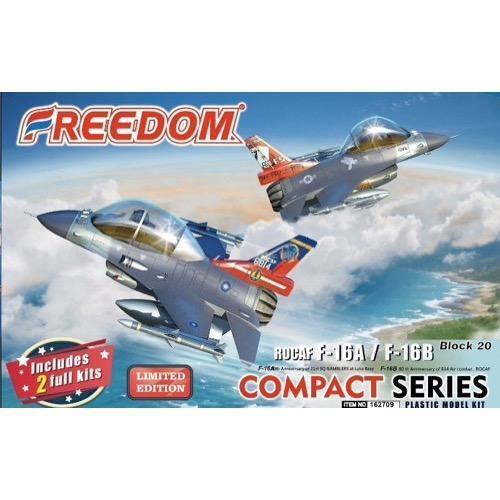 Freedom Models Egg F16A 20th Ann 21st Sqd & F-16B 80th Ann of 814 Air Combat ROCAF (2 Kits) - Gap Games