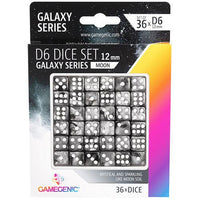 Gamegenic Galaxy Series - Moon - D6 Dice Set 12 mm (36 pcs) - Gap Games