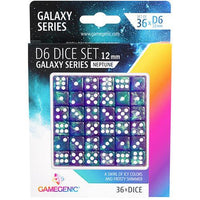 Gamegenic Galaxy Series - Neptune - D6 Dice Set 12 mm (36 pcs) - Gap Games