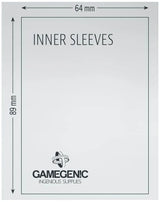 Gamegenic Inner Card Sleeves (64mm x 89mm) (100 Sleeves Per Pack) - Gap Games