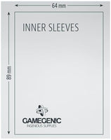 Gamegenic Inner Card Sleeves (64mm x 89mm) (100 Sleeves Per Pack) - Gap Games