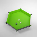 Gamegenic Magnetic Dice Tray Hexagonal Black/Green - Gap Games