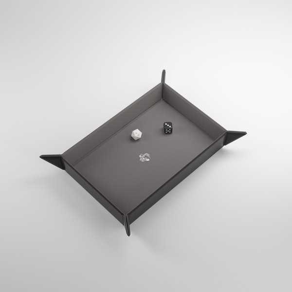 Gamegenic Magnetic Dice Tray Rectangular Black/Gray - Gap Games