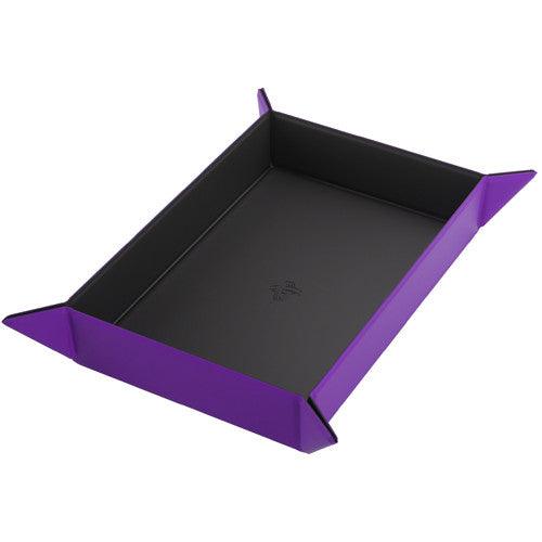 Gamegenic Magnetic Dice Tray Rectangular Black/Purple - Gap Games