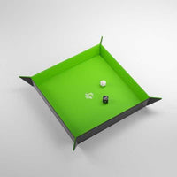 Gamegenic Magnetic Dice Tray Square Black/Green - Gap Games