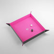 Gamegenic Magnetic Dice Tray Square Black/Pink - Gap Games