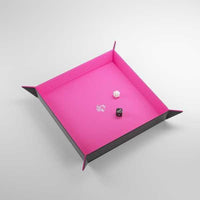 Gamegenic Magnetic Dice Tray Square Black/Pink - Gap Games
