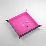 Gamegenic Magnetic Dice Tray Square Black/Pink - Gap Games