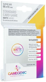 Gamegenic Matte Board Game Sleeves - Standard Size (66mm x 91mm) (50 Sleeves Per Pack) - Gap Games