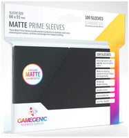 Gamegenic Matte Prime Card Sleeves Black (66mm x 91mm) (100 Sleeves Per Pack) - Gap Games