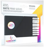 Gamegenic Matte Prime Card Sleeves Black (66mm x 91mm) (100 Sleeves Per Pack) - Gap Games