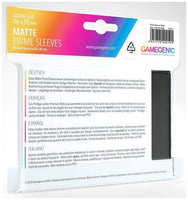 Gamegenic Matte Prime Card Sleeves Black (66mm x 91mm) (100 Sleeves Per Pack) - Gap Games