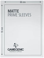 Gamegenic Matte Prime Card Sleeves Black (66mm x 91mm) (100 Sleeves Per Pack) - Gap Games