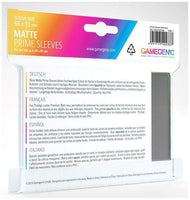 Gamegenic Matte Prime Card Sleeves Dark Gray (66mm x 91mm) (100 Sleeves Per Pack) - Gap Games