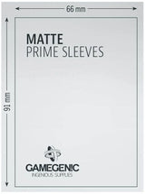 Gamegenic Matte Prime Card Sleeves Dark Gray (66mm x 91mm) (100 Sleeves Per Pack) - Gap Games