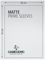 Gamegenic Matte Prime Card Sleeves Dark Gray (66mm x 91mm) (100 Sleeves Per Pack) - Gap Games