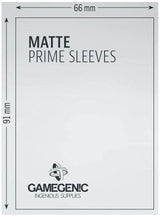 Gamegenic Matte Prime Card Sleeves Lime (66mm x 91mm) (100 Sleeves Per Pack) - Gap Games
