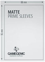 Gamegenic Matte Prime Card Sleeves Lime (66mm x 91mm) (100 Sleeves Per Pack) - Gap Games