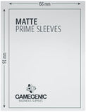 Gamegenic Matte Prime Card Sleeves White (66mm x 91mm) (100 Sleeves Per Pack) - Gap Games