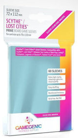 Gamegenic Prime Board Game Sleeves - Scythe/Lost Cities (72mm x 112mm) (60 Sleeves Per Pack) - Gap Games