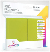 Gamegenic Prime Card Sleeves Lime (66mm x 91mm) (100 Sleeves Per Pack) - Gap Games