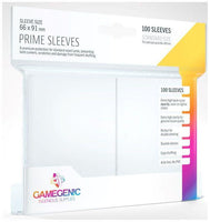 Gamegenic Prime Card Sleeves White (66mm x 91mm) (100 Sleeves Per Pack) - Gap Games