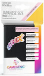 Gamegenic Prime Japanese Sized Sleeves - Size Code PINK - Sleeve Colour Black (62mm x 89mm) (60 Sleeves Per Pack) - Gap Games
