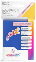 Gamegenic Prime Japanese Sized Sleeves - Size Code PINK - Sleeve Colour Blue (62mm x 89mm) (60 Sleeves Per Pack) - Gap Games