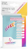 Gamegenic Prime Japanese Sized Sleeves - Size Code PINK - Sleeve Colour Clear (62mm x 89mm) (60 Sleeves Per Pack) - Gap Games
