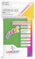Gamegenic Prime Japanese Sized Sleeves - Size Code PINK - Sleeve Colour Green (62mm x 89mm) (60 Sleeves Per Pack) - Gap Games